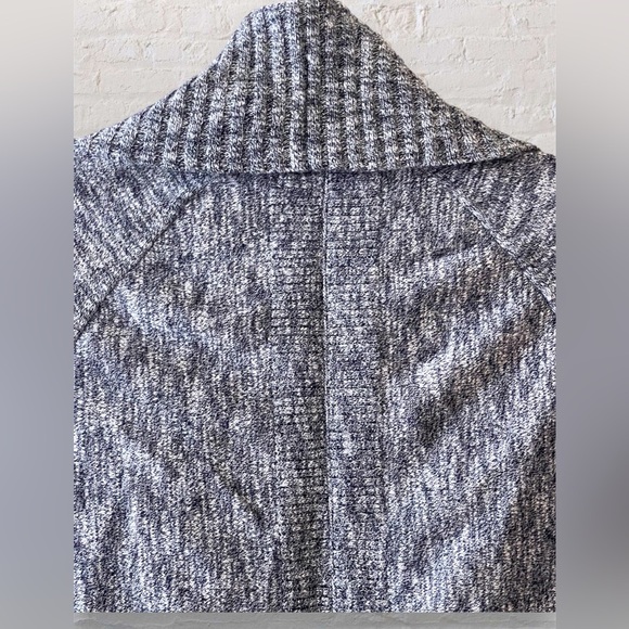 BANANA REPUBLIC Women’s Heathered Blue Grey Open Cardigan Knit Sweater Sz M - Picture 3 of 6